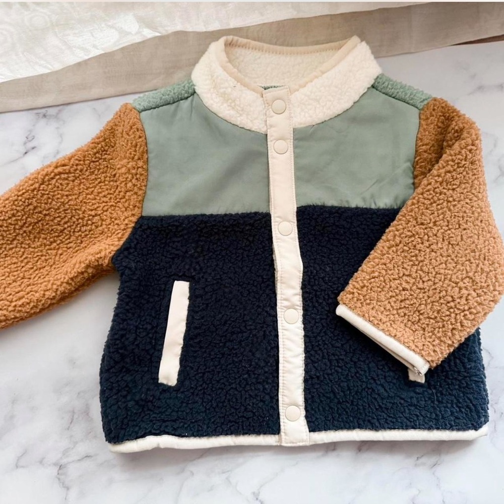 Colorblock Sherpa Jacket - Picture 4 of 5
